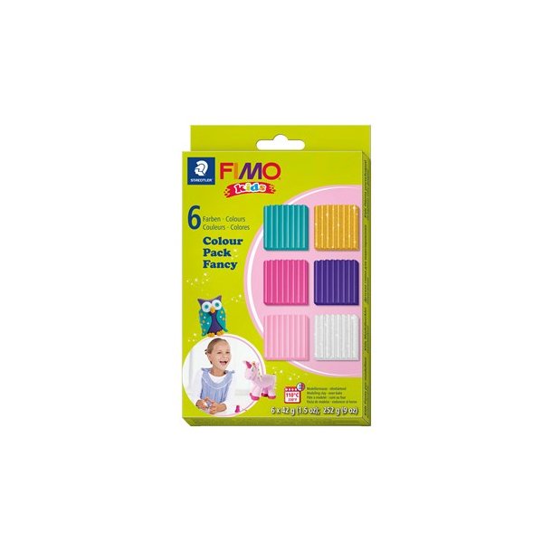 Staedtler FIMO modelleringsler Girlie 6x42 g, 6 dele