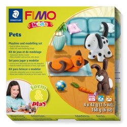 Staedtler FIMO modelleringsler Kledyr 4x42 g, 4 dele