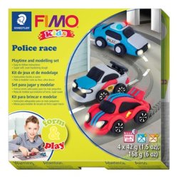 Staedtler FIMO modelleringsler Race 4x42 g, 4 dele