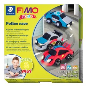 Staedtler FIMO modelleringsler Race 4x42 g, 4 dele