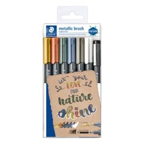 Staedtler Marker Metallic brush, 7 stk