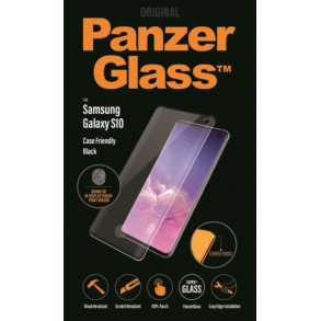 PanzerGlass skrmbeskyttelse Samsung Galaxy S10 - sort, Case Friendly