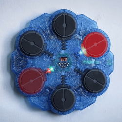 Smart Boxningstr�nare Pro med Bluetooth, LED-Ljus och 6 Slagytor � Gr�
