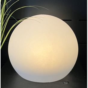Solcelle LED lyskugle �20 cm � udend�rs hvid