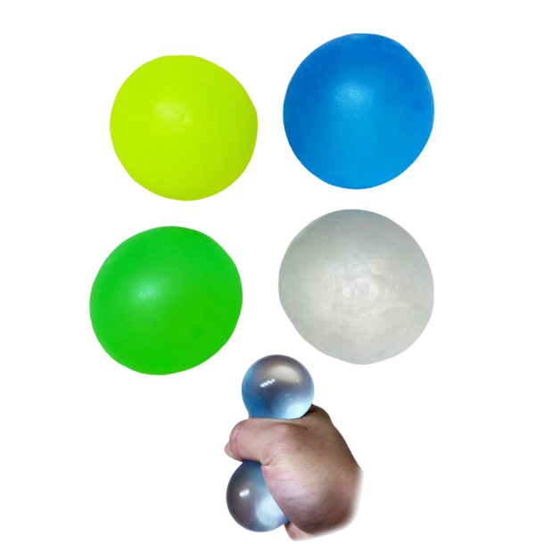 Squeeze Stretchy Bolde 6 cm � 2-pak Sansebolde til B�rn