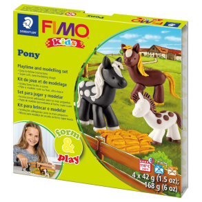 Staedtler FIMO modelleringslera Ponny 4x42 g, 4 delar