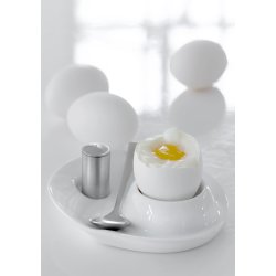 Steel-function, �ggkopp porslin med sked