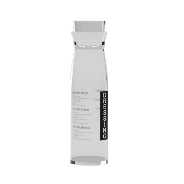 Steel-function, Dressingsflaska med recept