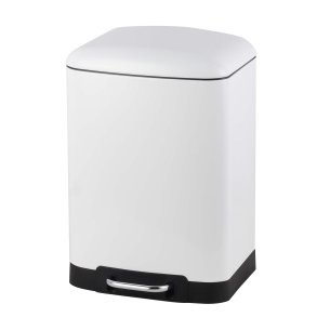 Steel-function, Firkantet hvid affaldsspand 12 l.