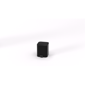 Steel-function, Fyrkantig svart soptunna 11,5 l