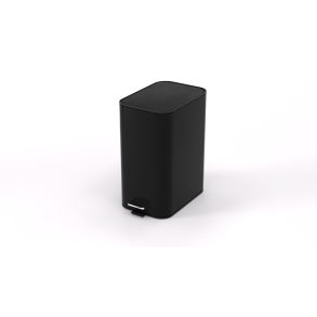 Steel-function, Fyrkantig svart soptunna 18 l