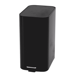 Steel-function, Fyrkantig svart soptunna 28 l