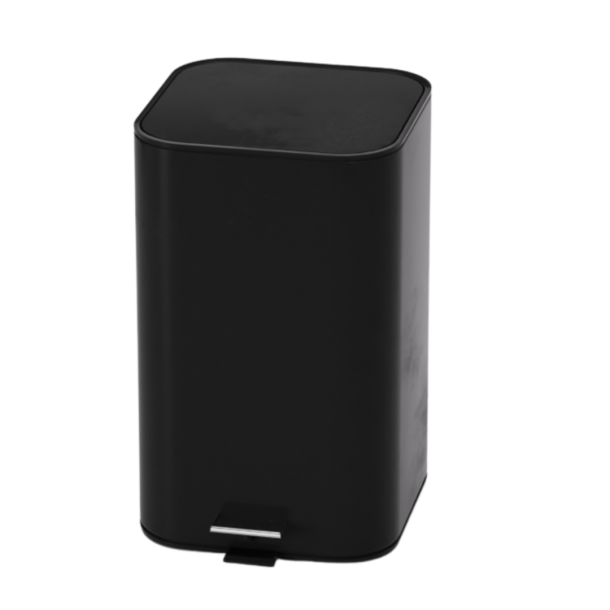 Steel-function, Fyrkantig svart soptunna 5 l