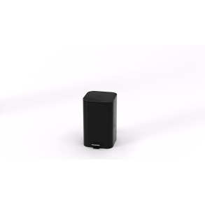 Steel-function, Fyrkantig svart soptunna 5 l