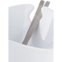 Steel-function, Hvid salatsk�l med bestik