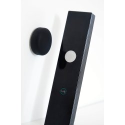 Steel-function, Knivmagnet rund 2 st, svart