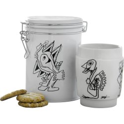 Steel-function, Konstkopp nr 1 porslin svart/vit