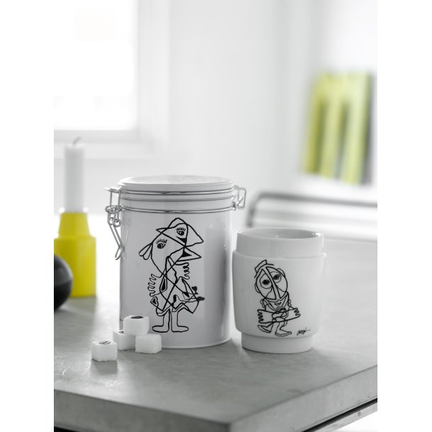 Steel-function, Konstkopp nr 6 porslin svart/vit