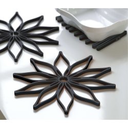 Steel-function, Magic trivet svart silikon 3-pack