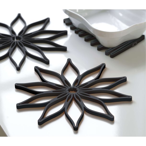 Steel-function, Magic trivet svart silikon 3-pack