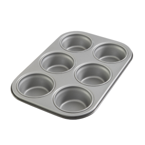 Steel-function, Non-stick muffin form 6 pcs