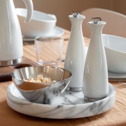 Steel-function, Olja/vin�ger set vitt porslin 2-delar