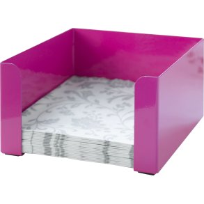 Steel-function, Servietholder pink 17x17x8,5 cm