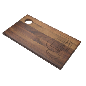 Steel-function, Sk�rbr�da i valn�t 45x26x1,8 cm