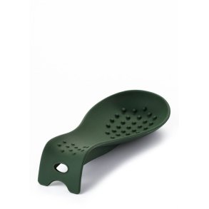 Steel-function, Spoon rest silicone green