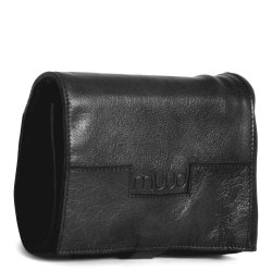 Muud Stockholm Etui til Strikkepinde - Lder, Sort