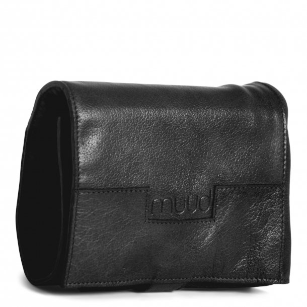 Muud Stockholm Etui til Strikkepinde - Lder, Sort