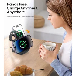 Choetech trdls oplader T608-F 4-i-1, sort