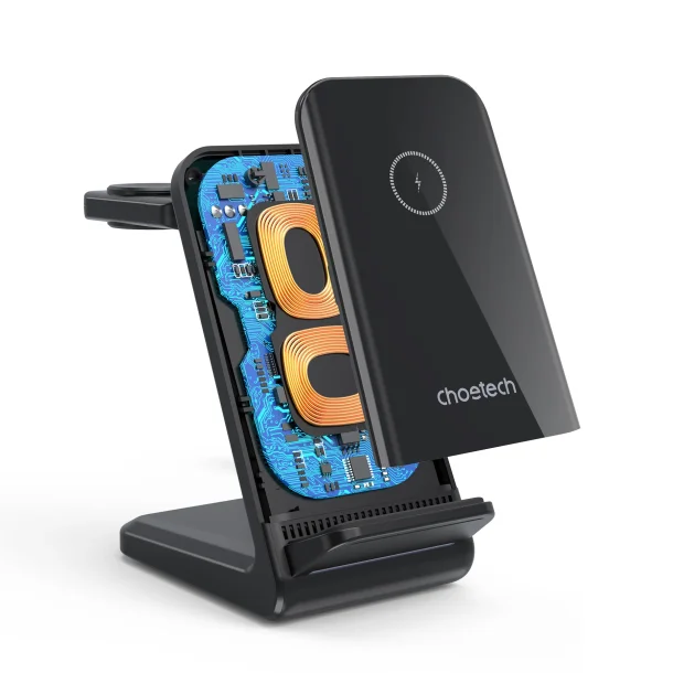 Choetech trdls oplader T608-F 4-i-1, sort