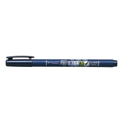 Tombow Fudenosuke Brush Pen med Hrd Penselspids, Sort