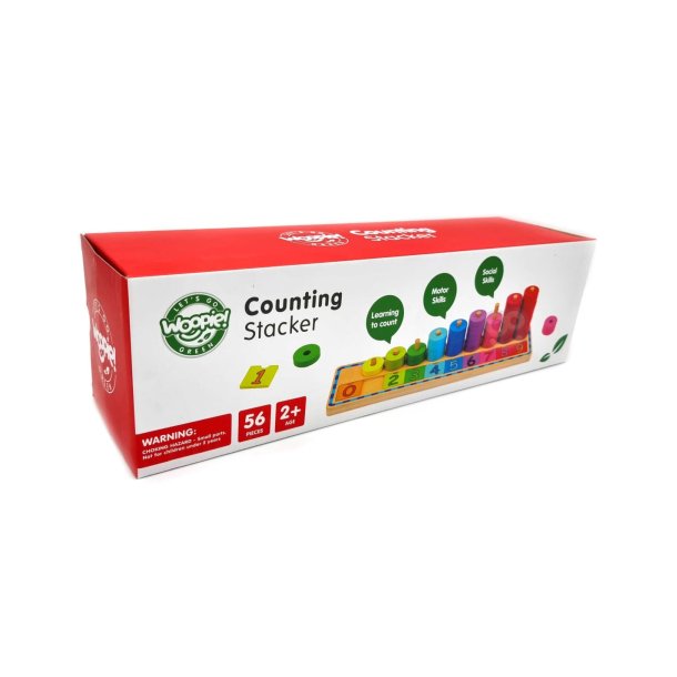 T�lle- og farvepuslespil i tr� � Montessori l�ring med 56 dele