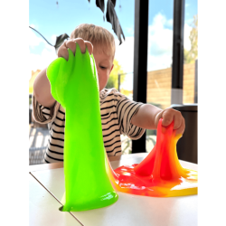 Tuban Jiggly Slime Neo Duo Gul &amp; Gr�n � Str�kbart Slim med To Farver