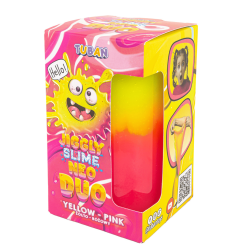 Tuban Jiggly Slime Neo Duo Yellow &amp; Pink � Mjukt och elastiskt slime