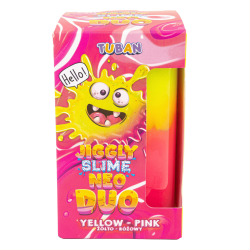 Tuban Jiggly Slime Neo Duo Yellow &amp; Pink � Mjukt och elastiskt slime