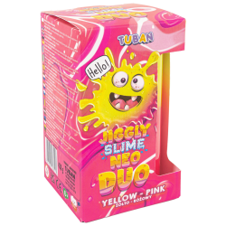 Tuban Jiggly Slime Neo Duo Yellow &amp; Pink � Mjukt och elastiskt slime