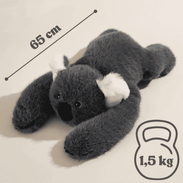 Tyngdkramdjur Koala 65 cm 1,5 kg � Lugnande Sensorisk Gosedjur f�r Trygghet