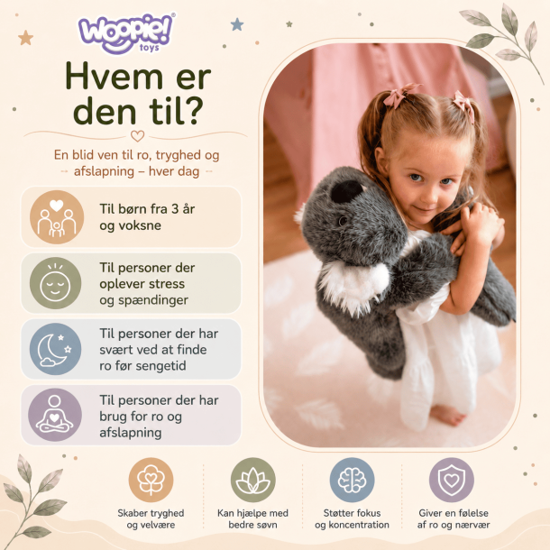 Tyngdkramdjur Koala 65 cm 1,5 kg � Lugnande Sensorisk Gosedjur f�r Trygghet