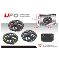 UFO Glow Drone m. 360� Flips