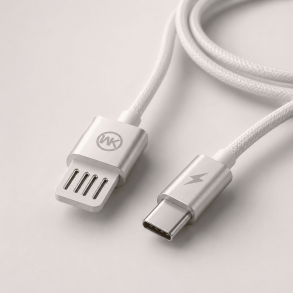 USB-A til USB-C opladerkabel � 1 meter, hvid