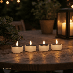 LED v�rmeljus m.solcellsfunktion, 4 st