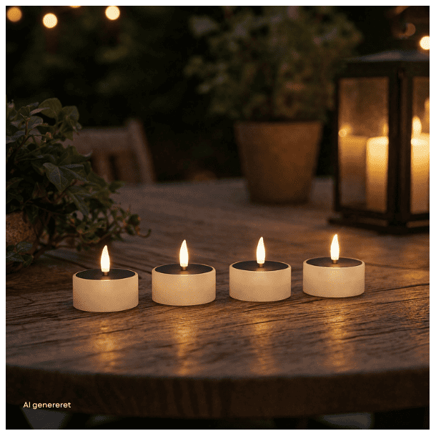 LED v�rmeljus m.solcellsfunktion, 4 st