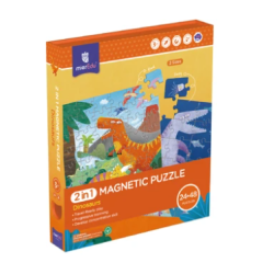 mierEdu Magnetisk puslespil - 2 i 1 Dinosaur