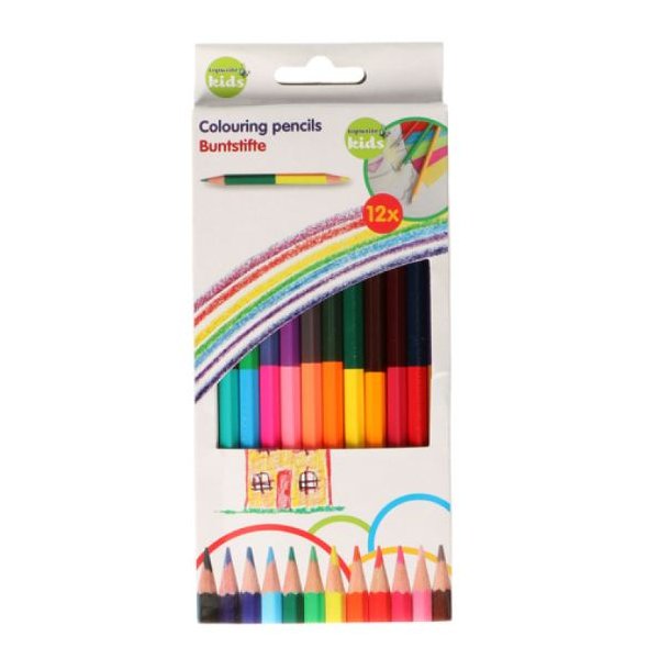 Creative Kids Farveblyanter - dobbeltsidet, 12 stk