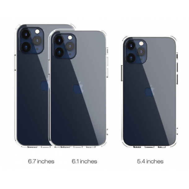 iPhone 12 / 12 Pro cover - vandafvisende, 6,1", transparent