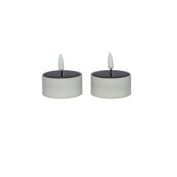 Solcellsv�rmeljus f�r utomhusbruk, �5,8 x H3 cm, 2 pack