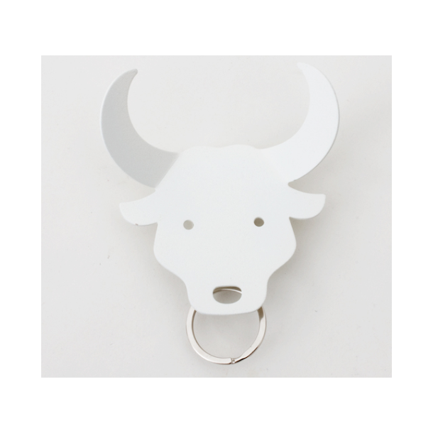 Qualy design Bull Ngleholder &amp; Knage (Hvid)